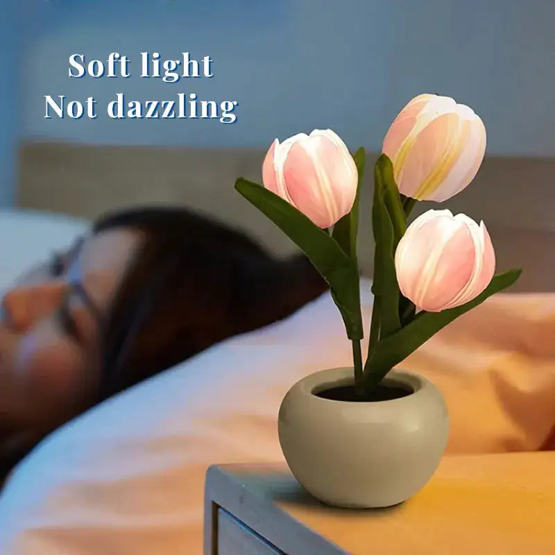 LED Tulip Lamp Night Simulation Flower