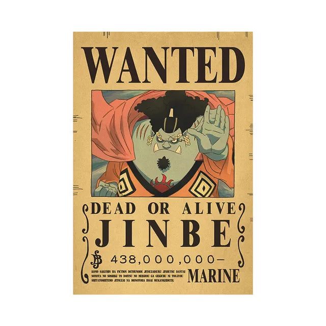 Anime Luffy Gear 5 One Pieces Bounty Wanted Posters