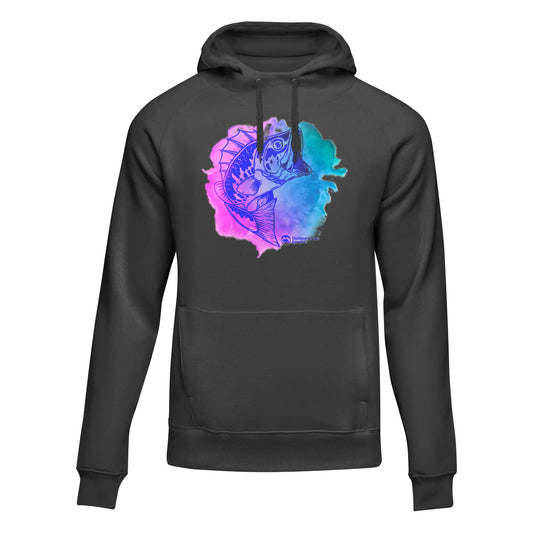 Watercolor Fishing Unisex Hoodie