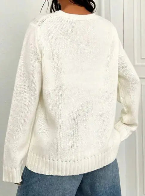 Round Neck Flag Sweater