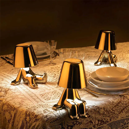 Italy Little Golden Man LED Table Lamp