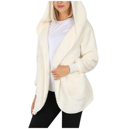 Casual Plush Hooded Jacket