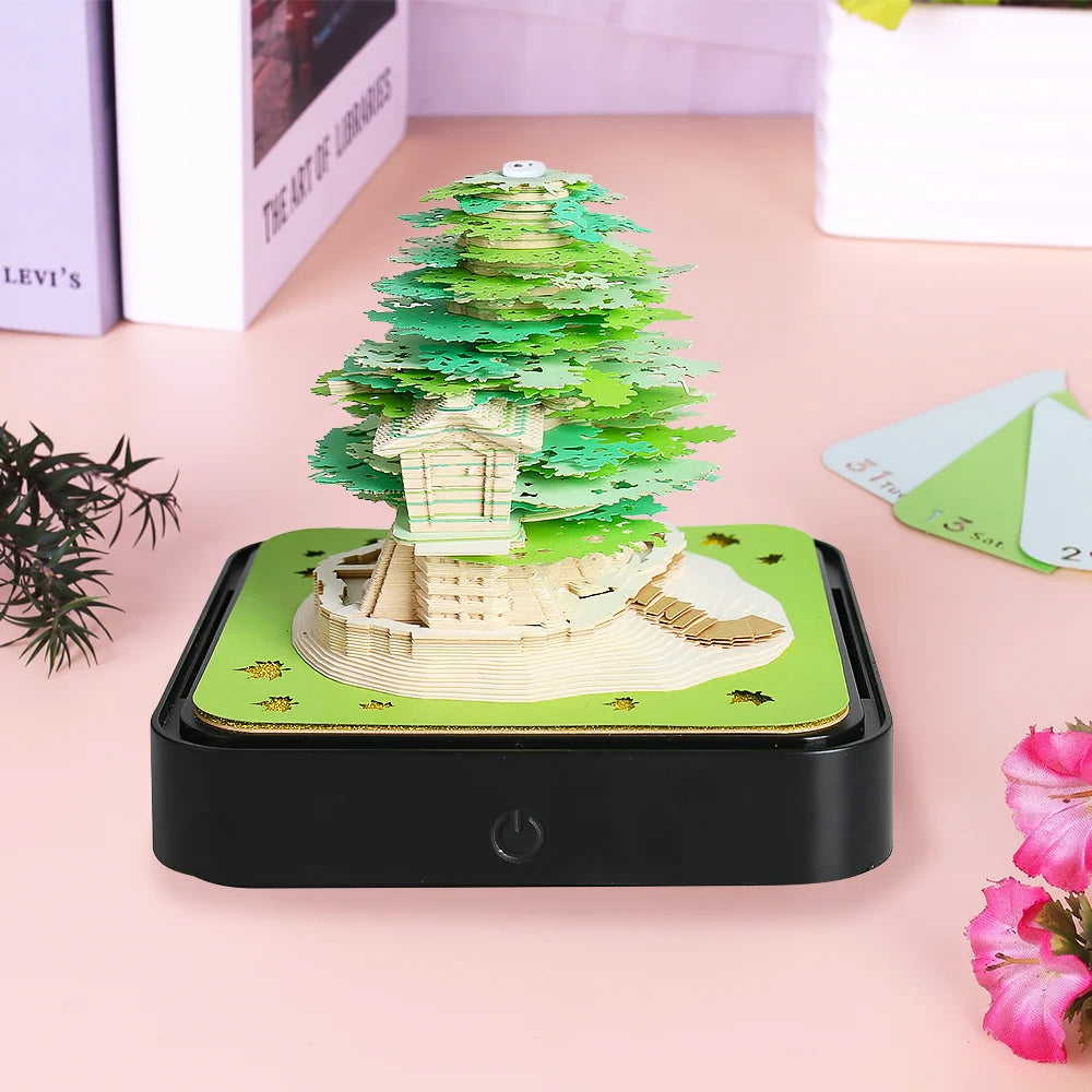 Omoshiroi Block 3D Notepad Sakura Treehouse