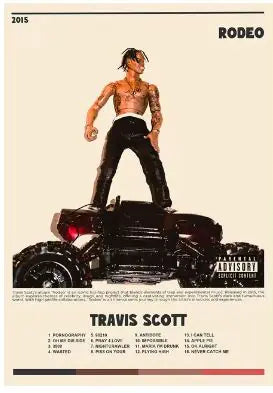 Travis Scott Album Cover Canvas Art for Home Decor