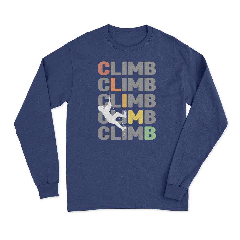 Climbbbbb Men Long Sleeve Shirt