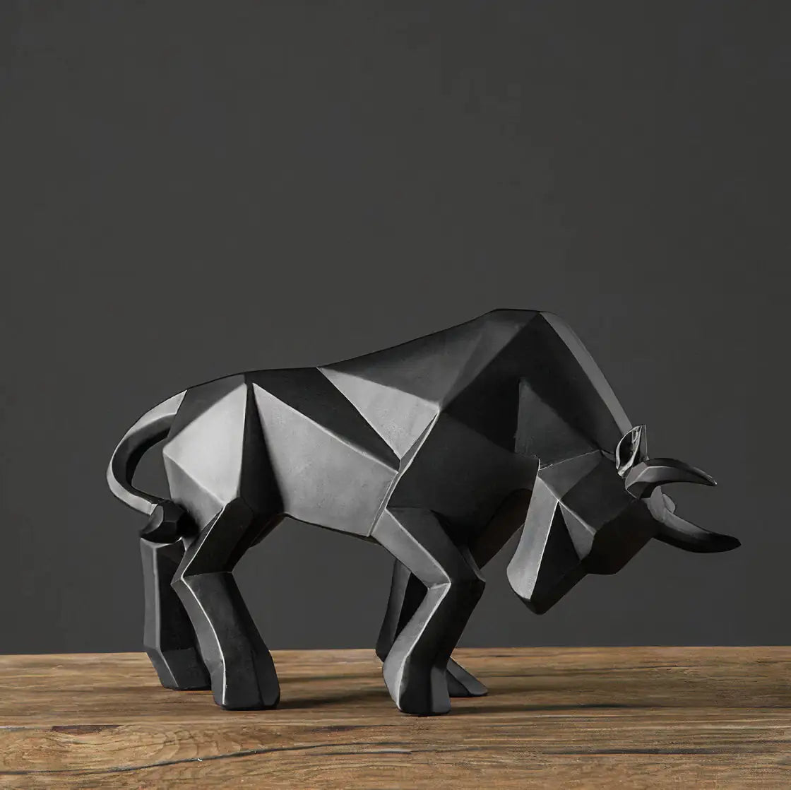 Geometric Bull & Bear Statues