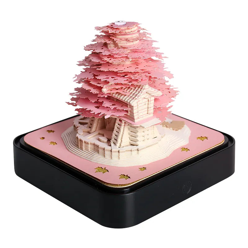 Omoshiroi Block 3D Notepad Sakura Treehouse