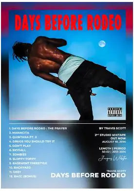 Travis Scott Album Cover Canvas Art for Home Decor